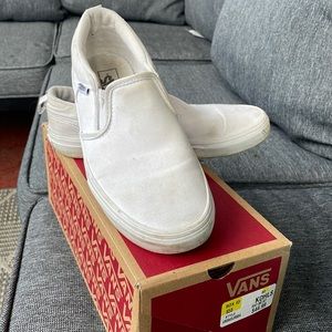 Vans white shoes